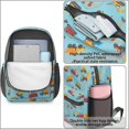 thumbnail image 4 of Excavator and Concrete Mixer Blue 17" School Backpacks for Teens,Waterproof Oxford Fabric,S-Shape Padded Straps for School,Travel,Hiking,Camping, 4 of 6