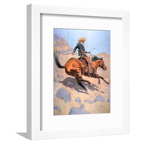 The Cowboy, Figurative Framed Art Print Wall Art by Frederic Sackrider Remington Sold by Art.Com
