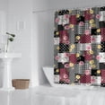 thumbnail image 2 of Pioneer Flower Floral Print Pattern Shower Curtain 72"x84", Bathroom Decorative Shower Curtain Set with 12 Hooks, Waterproof Washable, 2 of 6