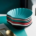 thumbnail image 5 of Soy Sauce Dish Set, Small Bowls For Side Dishes, Small Condiment Bowls, Dipping Bowls, Floral Pattern Dip Bowls For Dessert, Snack-blue-Set of 6, 5 of 7