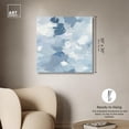 thumbnail image 5 of Art Remedy Faded Blue Abstract Canvas, 30" x 30", Gallery Wrapped, Where Clouds Gather III, 5 of 7