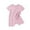 Pink, variant on MeetoTime Baby Boys Girls Solid Color Bottons Short Sleeve Round Neck Jumpsuit Summer Newborn Infant Rompers