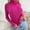 Pink, variant on Juslio Women Sweaters Pullovers Sweaters Solid Crew Neck Long Sleeve Knit Beige