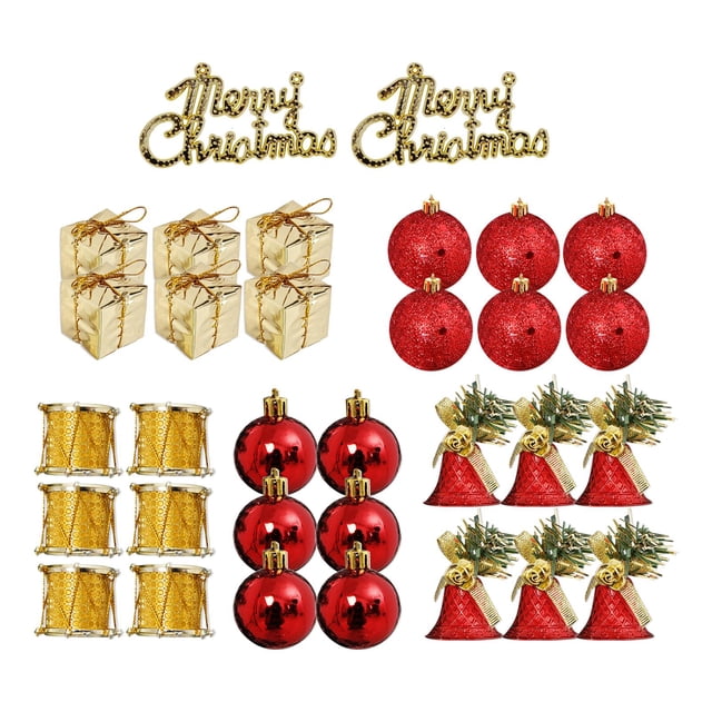 32 Piezas Adornos Colgantes para de Navidad Bolas de Navidad Decorativas Adornos de Navidad Inastillables Decoración para Fiesta Festiva año