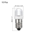 thumbnail image 2 of Uxcell 3-3.8V/0.03A E10 Mini Bombillas, 10Pcs Bombillas de Tornillo Miniatura para Linternas Blancas, 2 of 6