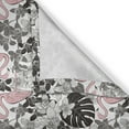 thumbnail image 5 of Ambesonne Flamingo Grommet Curtain, Orchid Palm, 50" x 72", Coral Black Grey, 5 of 6
