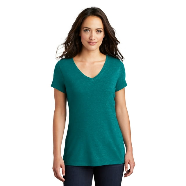 District Women's Perfect Tri VNeck T-Shirt - DM1350L