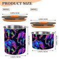 thumbnail image 3 of Rainbow Elephant Airtight Coffee Bean Canister 17oz Food Storage Containers with Lids For Gournd, Tea, Sugar, Flour, Rice, Cereal, Candy Cookie Jar, 3 of 8