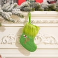 thumbnail image 5 of Xihbxyly Medias Navideñas de Punto, Diseño de Tela Verde, Nombre Personalizado (Diy), Decoración Del Hogar, Porta Regalos Festivos, Adornos para Repisa de Chimenea, Juego de 1, 5 of 5