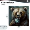 thumbnail image 4 of Stupell Industries Farmhouse Bear with Cup Of Joe Canvas Art, 24 x 24, by Tina LeCour, 4 of 8
