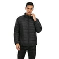 thumbnail image 5 of FANNYC Mens Winter Puffer Jacket Outdoor Recreation Packable Down Outerwear Lightweight Water-Resistant Bubble Coat,Black/Blue, 5 of 7