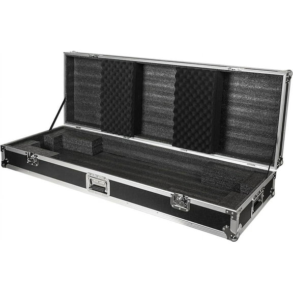 Sound Town Plywood 88-Note Keyboard ATA Flight Case, with Recessed Wheels, Handles and Latches, High-density Foam Interior (STRC-KB88W)