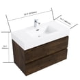 thumbnail image 7 of Eco-friendly E1 Grade Boards, Silent Drawer Runners | Bathroom Vanity for Peaceful Ambiance | Create a Sustainable and Stylish Bathroom, 7 of 7