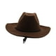 thumbnail image 3 of Sombrero de vaquero occidental Sombreros de Sombreros Accesorios para fotos Decoración transpirable Sombrero para el sol Sombrero de jazz para Marrón Yinane Sombrero de vaquero, 3 of 8