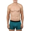 Athletic Works Men's Mesh Short Leg Boxer Brief, 3 pack, Black/Teal/Charcoal, M