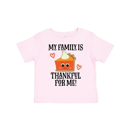 

Inktastic Thanksgiving Outfit Thankful Family Gift Toddler Boy or Toddler Girl T-Shirt