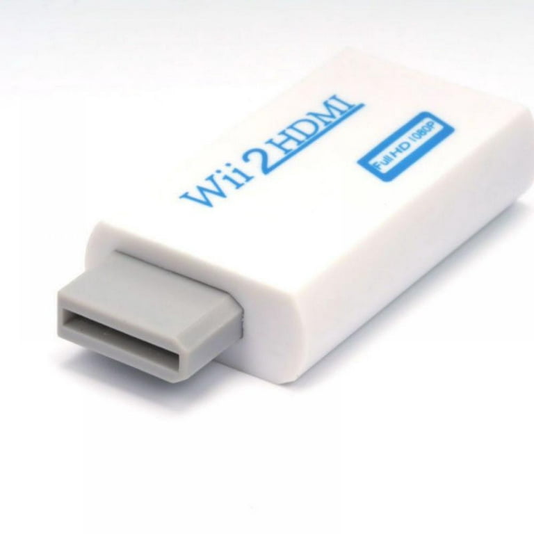 Wii to Hdmi Converter Output Video Audio Adapter, Wii2HDMI 3.5mm Audio  Video Output Supports 720/1080P Compatible with Nintendo All Wii Display  Modes 
