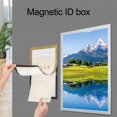 thumbnail image 2 of Hyasfey A5/A6 Magnetic Sign Holder Wall Mounted Self-Adhesive Photo Display Frame Transparent PVC Picture Document Paper Poster Artwork Painting Holder, 2 of 8