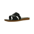 thumbnail image 4 of Franco Sarto Womens Capri Leather Slip On Slide Sandals, 4 of 5