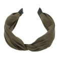 thumbnail image 4 of Unique Bargains 1 Pc Wide Tie Solid Color Headbands for Women Brown, 4 of 6
