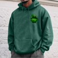 thumbnail image 2 of VBARHMQRT Sweatshirts Mens St. Day Hooded Sweatshirt Front Back Partial Print Long Sleeve Hooded Sweatshirt, 2 of 6