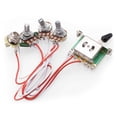 thumbnail image 4 of 1x Pots for Guitar PreWired 1 Volume 2 Tone Control 5 Way Switch 3-500K & 1Pc Boat Output Input Jack Plate Sockets, 4 of 10