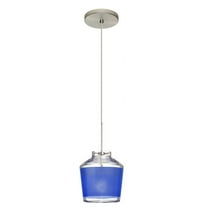 Besa Lighting - Pica 6-One Light Cord Pendant with Flat Canopy-8.7 Inches Wide