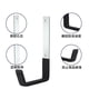 thumbnail image 5 of Ganchos resistentes para pared de garaje | Estante metálico para herramientas de escalera y tabla larga | Para bicicletas y herramientas de jardín | Incluye tornillos para una fácil instalación, 5 of 7