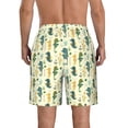 thumbnail image 3 of Kdxio Seahorse Pattern Mens Casual Shorts - Drawstring Summer Beach Sports Shorts for Men, 3 of 9
