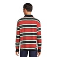 thumbnail image 3 of Grayson Social Men's & Big Men's Stripe Long Sleeve Polo Shirt, Sizes S-3XL, 3 of 5