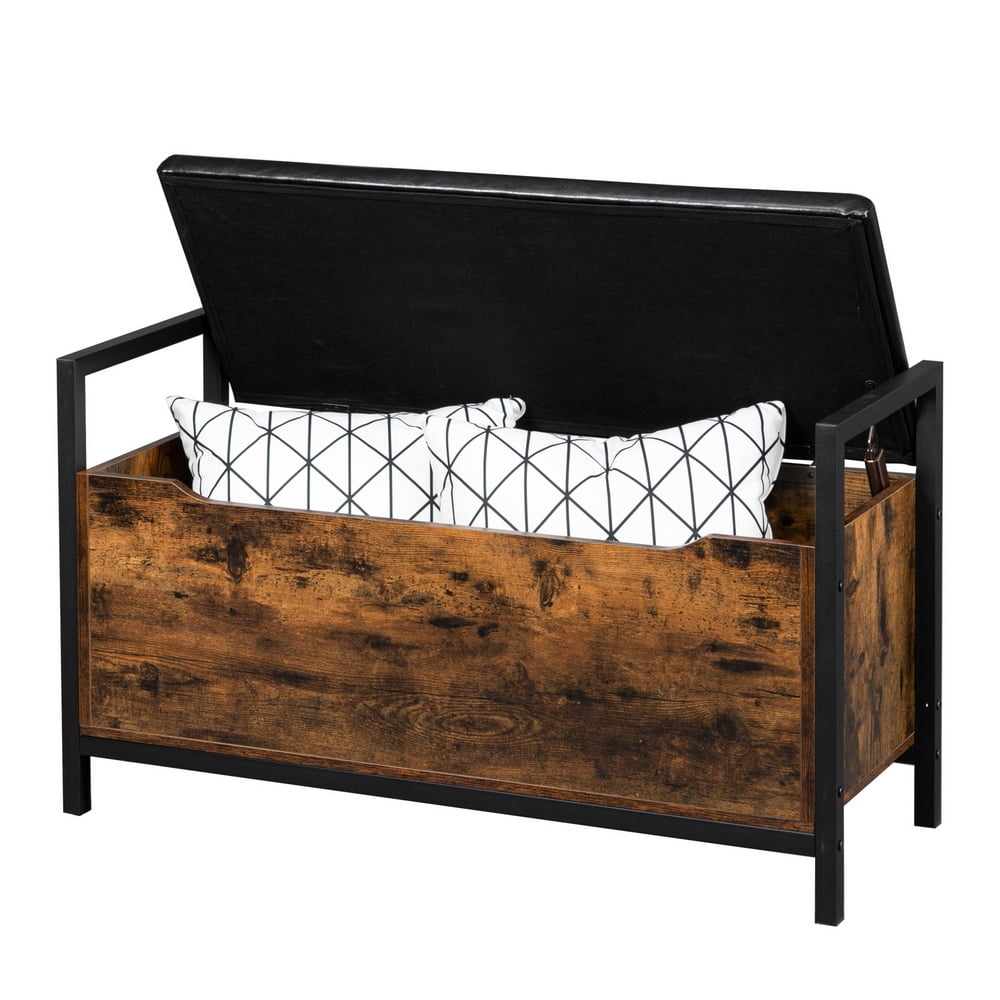 Kepooman Entrance Storage Stool, Flip Storage Footstool with Padded Seat for Hallway Bedroom, Can be flipped Kepooman Entrance Storage Stool, Flip Storage Footstool with Padded Seat for Hallway Bedroom, Can be flipped