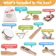 thumbnail image 2 of Set de instrumentos musicales Stoie's Wooden Kids 3-9 años, 2 of 9