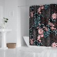 thumbnail image 2 of Waterproof Beautiful Colorful Floral Shower Curtain 72x72 Inch Boho Style Polyester Unique Shower Curtain for Bathroom Hotel Home Decor with 12 Plastic Hooks, 2 of 5