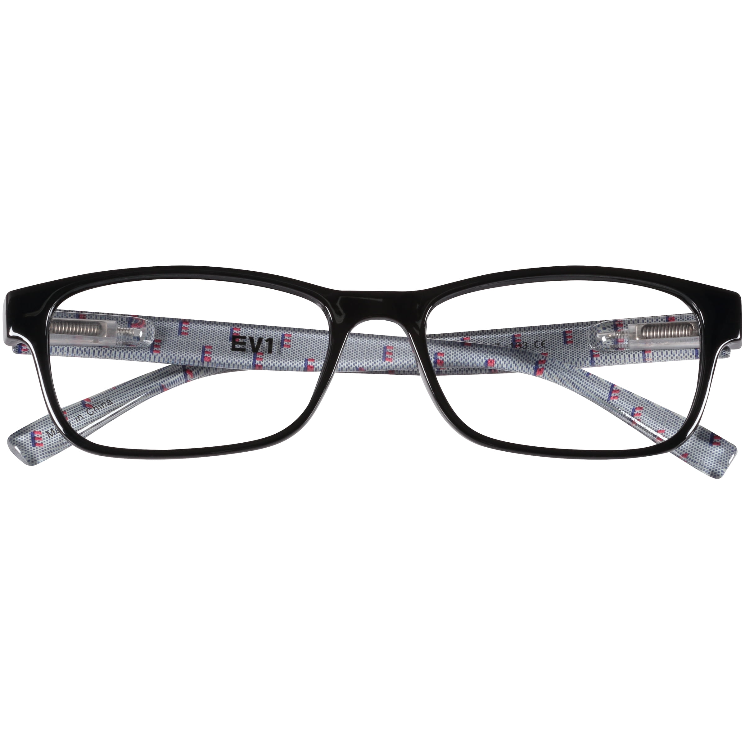 (2 pack) EV1 Skylar Black +2.00 Reading Glasses with Case