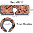 thumbnail image 4 of 2Pcs SKYSONIC Faucet Absorbent MatSweety Pattern with Cute Pug Washable Counter Drying Pads Behind Faucet, 4 of 7