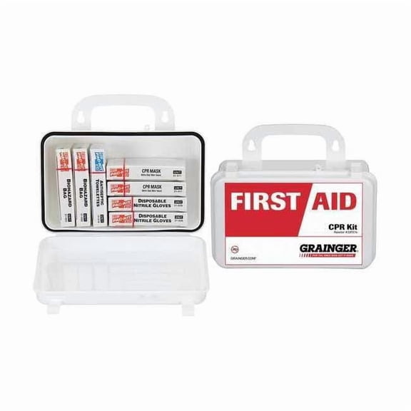 First Aid Only CPR Kit, Plastic Box, 18 Components, 2 People Served 90356