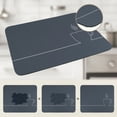 thumbnail image 5 of Unique Bargains Quick Dry Coffee Bar Dish Drying Mat Gray 19.7*15.7 inch, 5 of 7