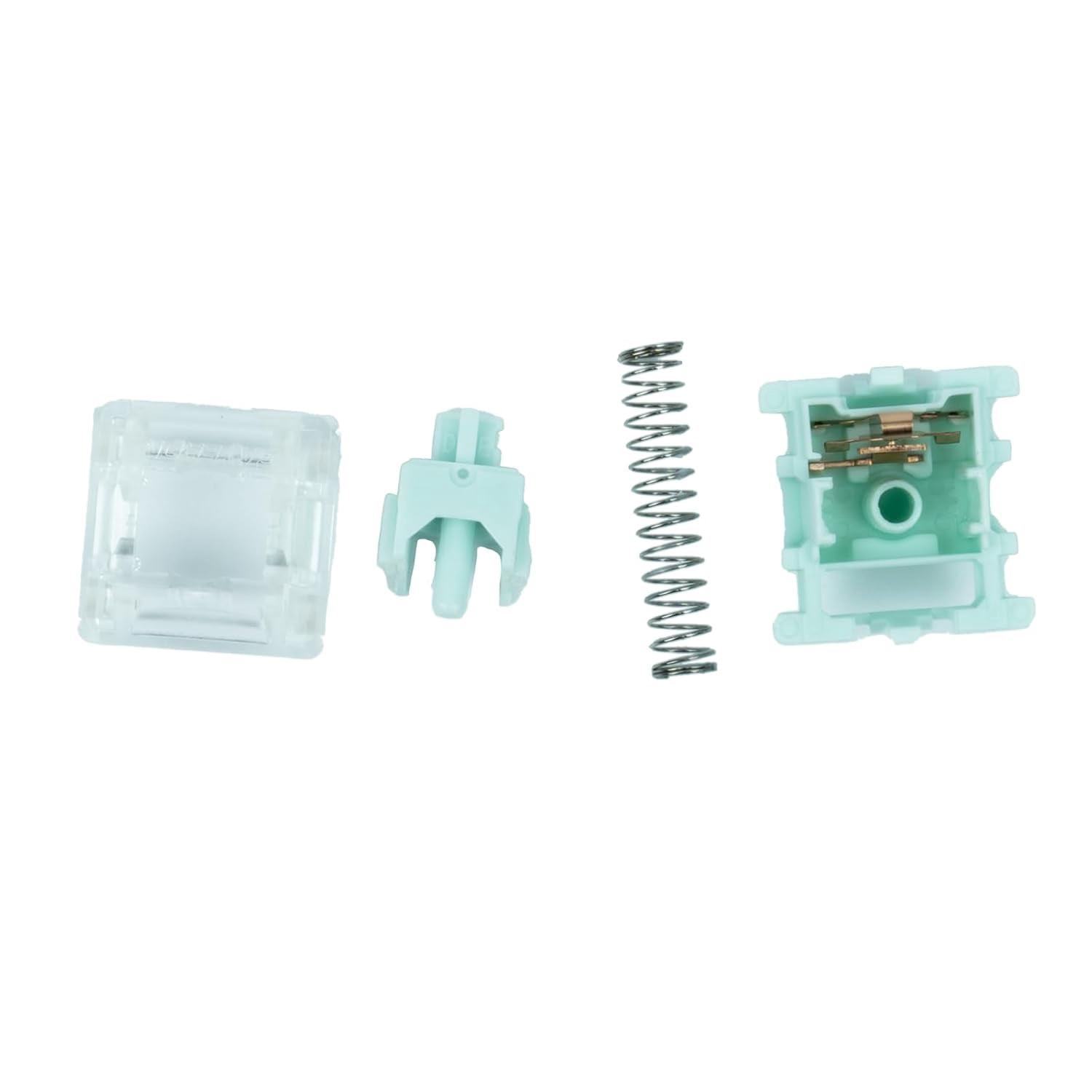 GATERON Jelly Series Keyboard Switches, Linear Tactile Silent RGB LED 5 Pin Factory Pre-lubed Full POM Key Switches for MX Mechanical Keyboard (mint,110pcs)