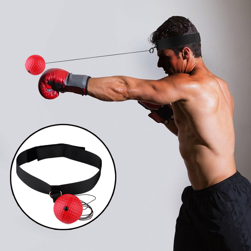 Greetuny Allenamento di Boxe Fight Ball Reflex Speed Reaction Punch Combat Muscle Exercise 