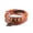 Orange2, variant on Leather Bracelet 8 Inches 15mm Push Button L441