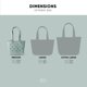 thumbnail image 3 of Large Beach Bag | Waterproof Rubber Tote with Zipper Pocket for Travel, Pool, Boat, Groceries, Sports | Getaway Bag Collection | Almond Birch, 3 of 5