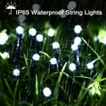 thumbnail image 6 of Rirool 2Pack 72ft 200 LED Solar Christmas Lights - White, Waterproof Outdoor String Lights with 8 Modes for Garden, Patio, Party - Christmas Decorations, 6 of 9