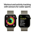 thumbnail image 4 of Restored Apple Watch Series 10 GPS + Cellular 42mm Rose Gold Aluminium Case with Gold Milanese Loop (Refurbished), 4 of 5