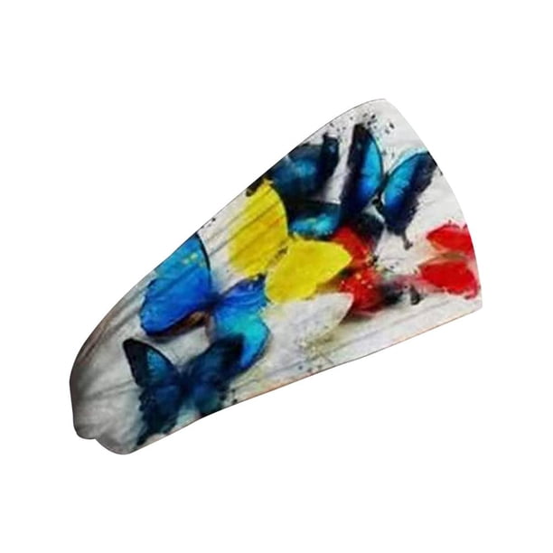 Diadema Deportiva Banda Para El Sudor Diadema Ancha Impreso Diadema Antideslizante Para Trotar Correr Senderismo Ciclismo Motociclismo Yuarrent AP007135-02
