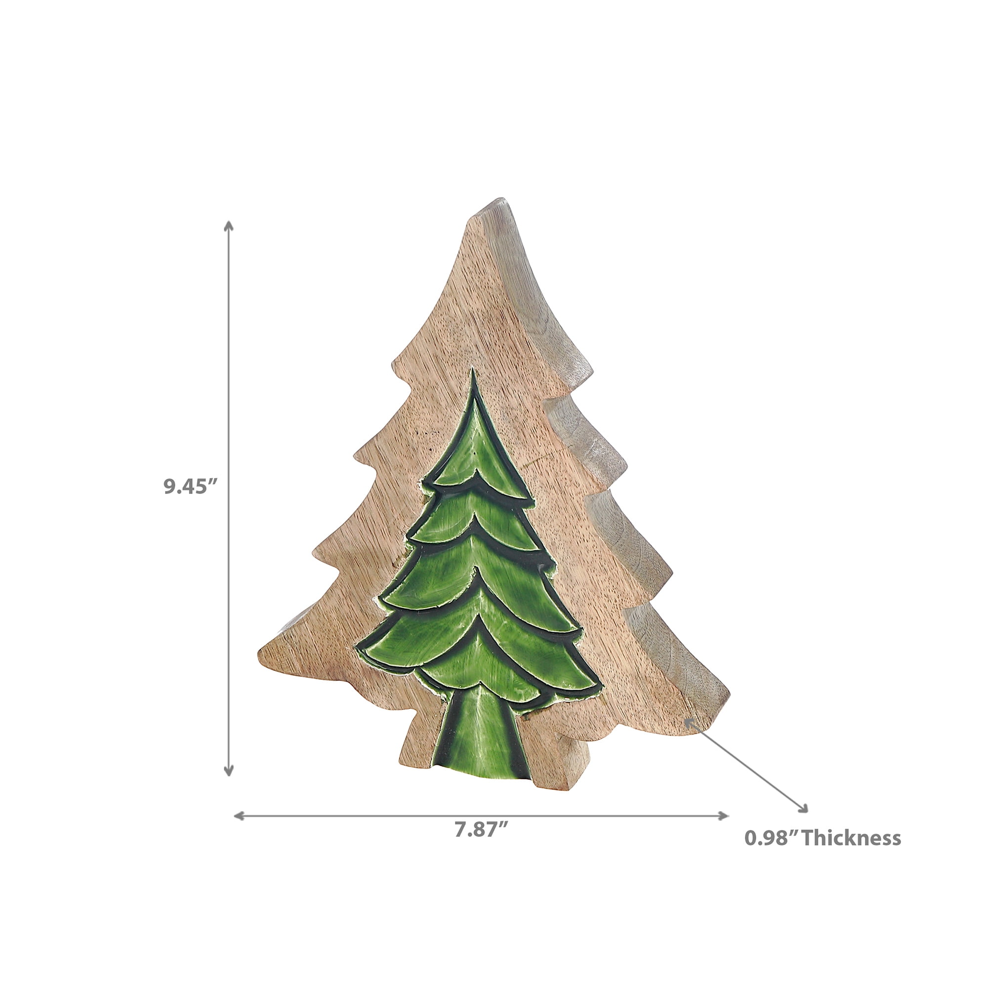 Arbre En Bois Sculpté Avec Insert (Petit)