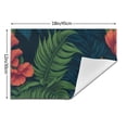 thumbnail image 3 of XMXT 6 Pcs Woven Placemats, Jungle Forest Fern Print Stain Resistant Anti-Skid Placemat for Kitchen Table, 12 x 18 inches, 3 of 6