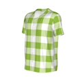 thumbnail image 2 of Rocae White Green Plaid for Breathable Men's Baseball T-Shirt Fashionable Casual Baseball Jersey, Moisture-wicking Sportswear Small, 2 of 9
