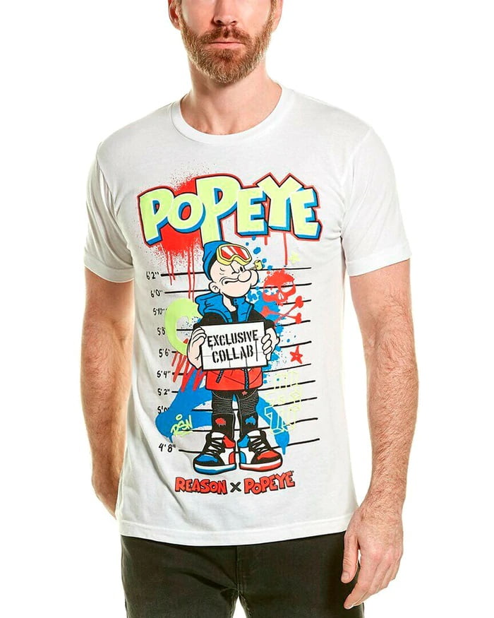 Reason Brand X Popeye Men's Officially Licensed Exclusive Graphic