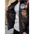 thumbnail image 6 of Alamodetrend G-1 Bomber Jacket, Embroided 17 Front, Back & Side Patches, X-Small, 6 of 6