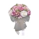 thumbnail image 4 of Ramo de novia con cinta de seda para dama de honor blanco violeta, 4 of 9